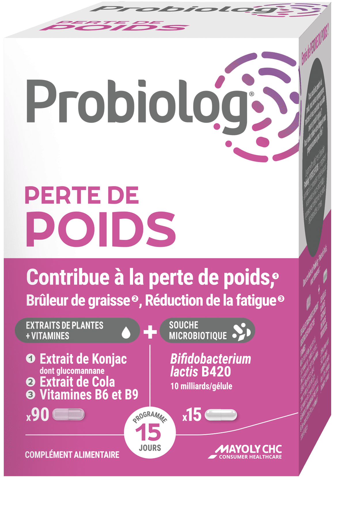 Probiolog PERTE DE POIDS  Programme de 15jours renouvelable • Probiolog